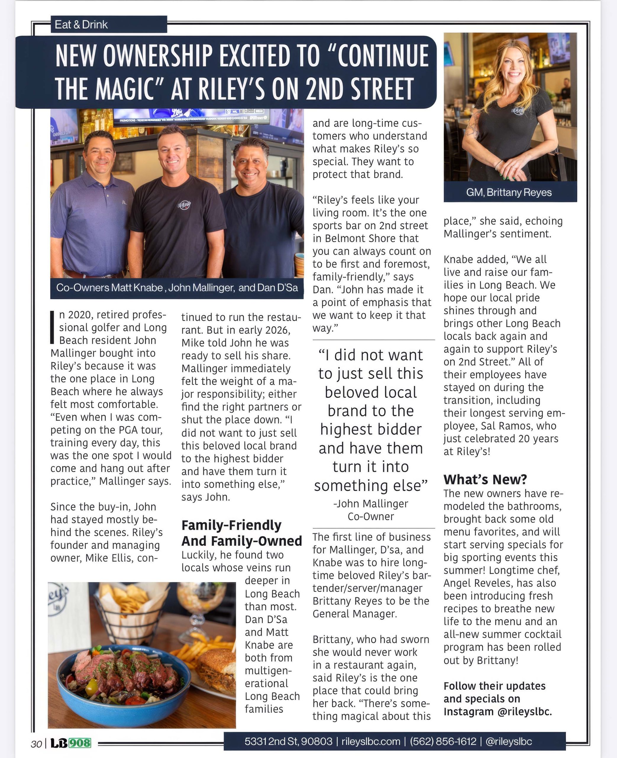 Riley's from LB908